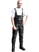 Mens Leather Trousers - JTS Leather Bib & Brace