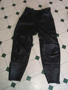 swift leather motorcycle trousers size 10 26" waist